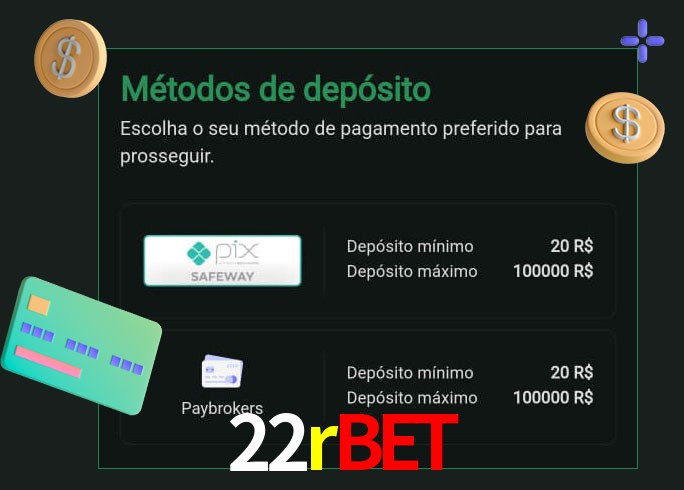 O cassino 22rbet oferece uma grande variedade de métodos de pagamento
